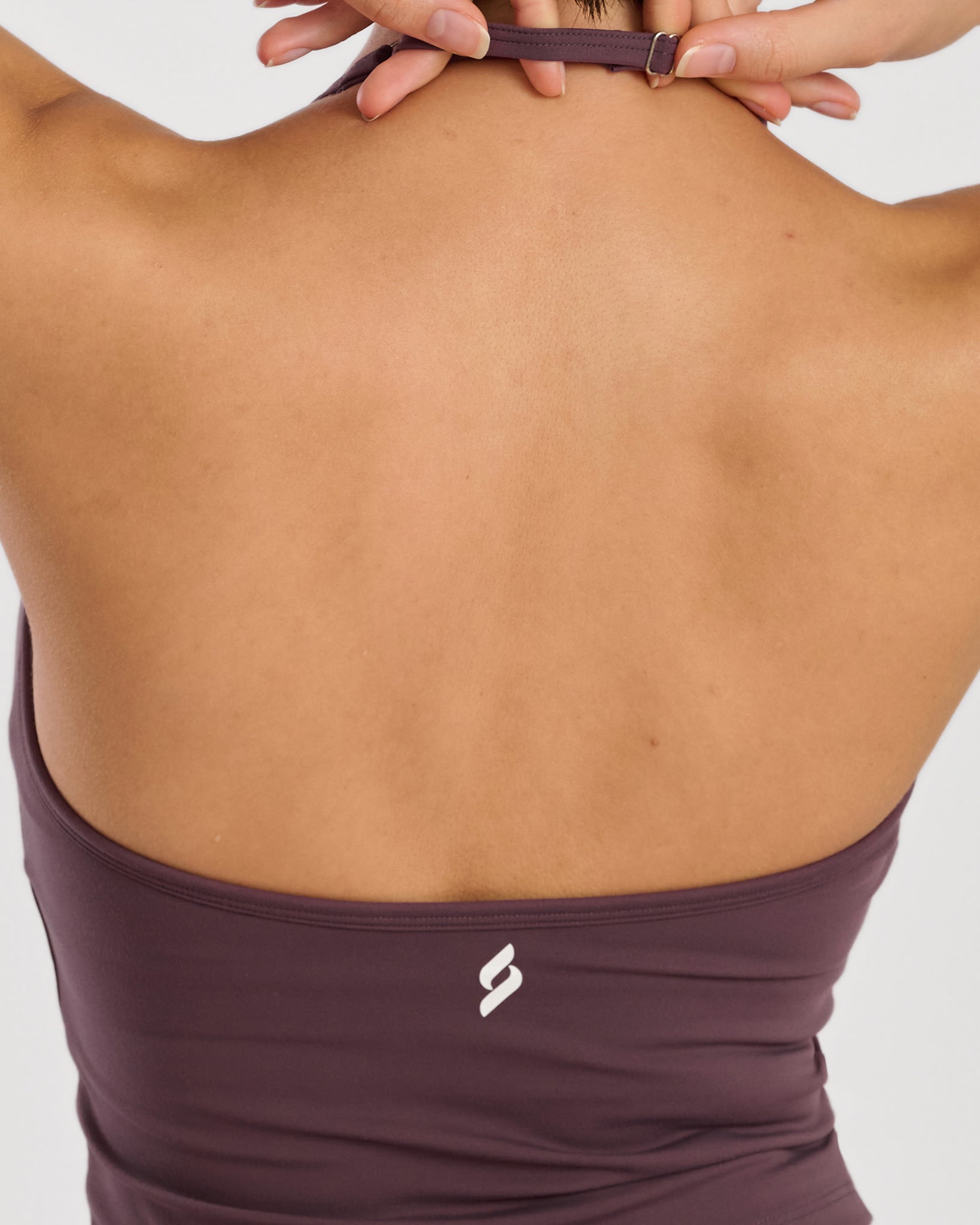 EQL Grace halter tank top with built-in bra — activewear