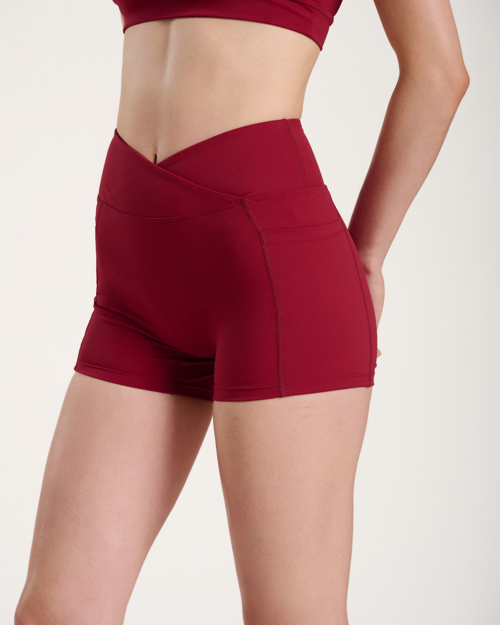 EQL Flow high-waisted shorts with pockets — activewear